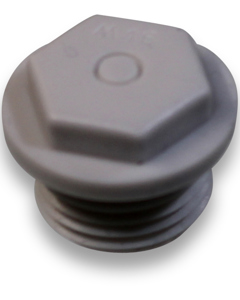 Twist nippel M 16 plastic closed